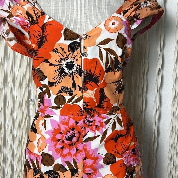 Alice McCall Stop & Stare Floral Wide Leg Jumpsuit Size US8 - Picture 4 of 16